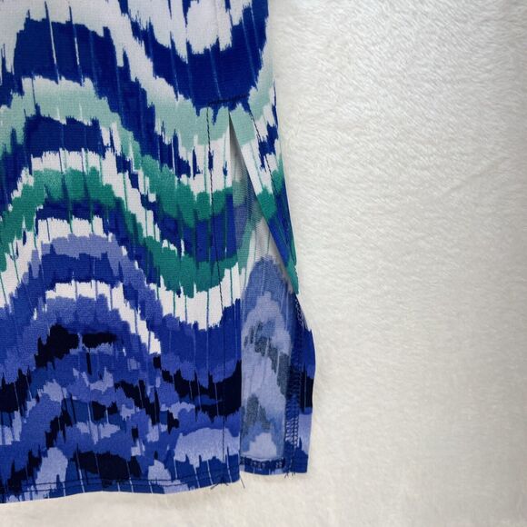 Chico’s Travelers Open Front Duster Cardigan Women’s Sz Medium Artsy 3/4 Sleeve - Picture 7 of 8